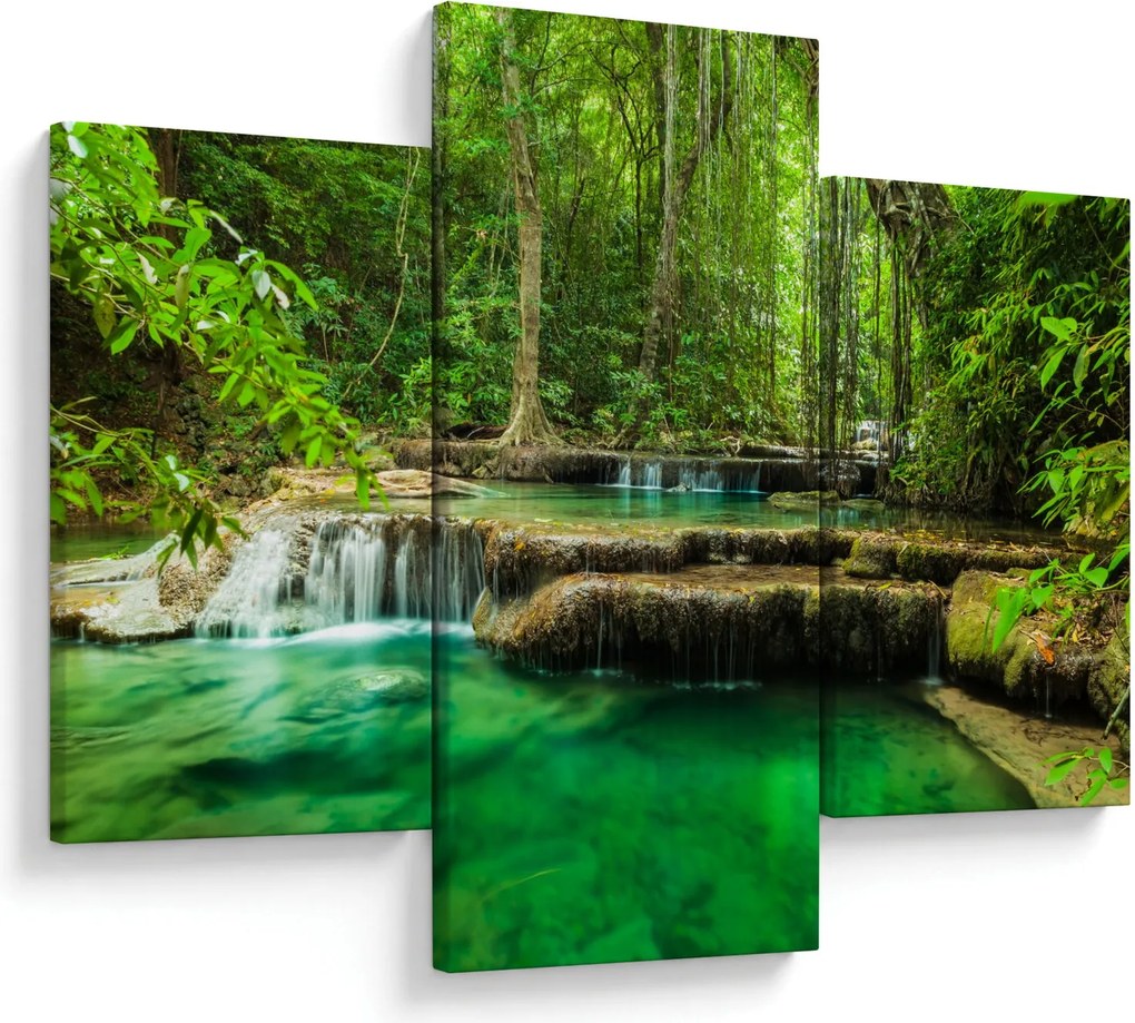 Tablou - Cascada Erawan din Kanchanaburi, Thailanda (90x60 cm)