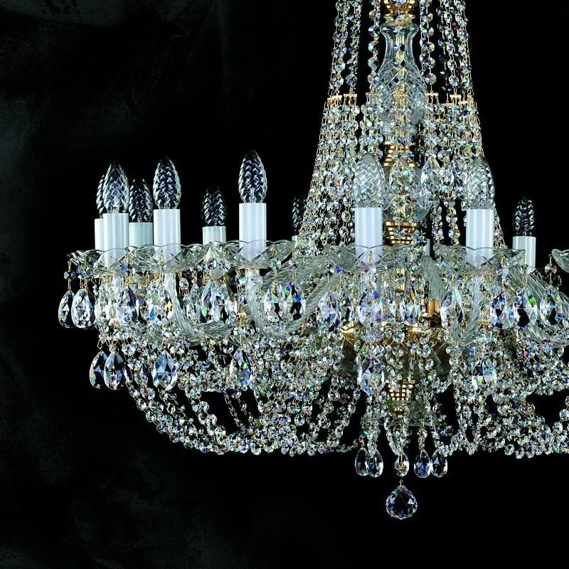 Candelabru Cristal Bohemia Exclusive 16 brate, diam.85cm ANGELIKA dia. 850 CE