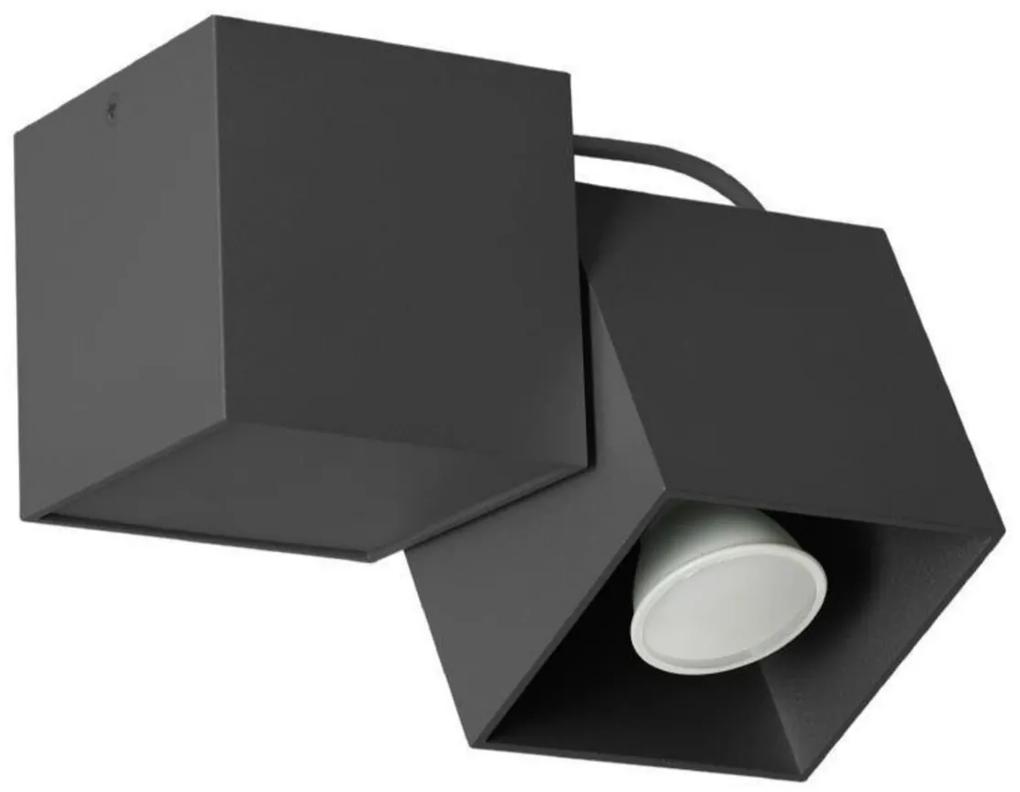 Lampa de tavan Lampex, Kraft 1 Black, GU10, 40W