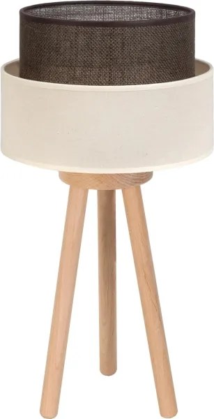 Brilagi - Lampă de masă LED stil BOHO 1xE27/15W/230V crem/maro