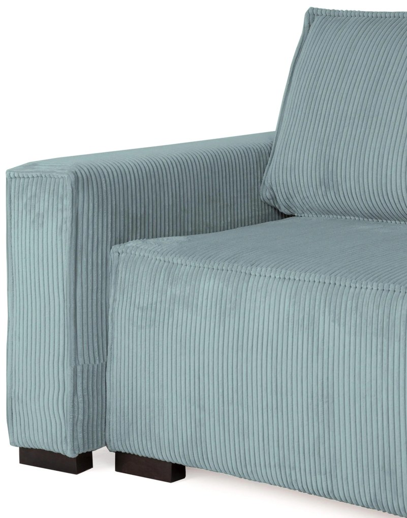 Canapea extensibila cu colt bilateral Culoare Albastru Deschis, SMART