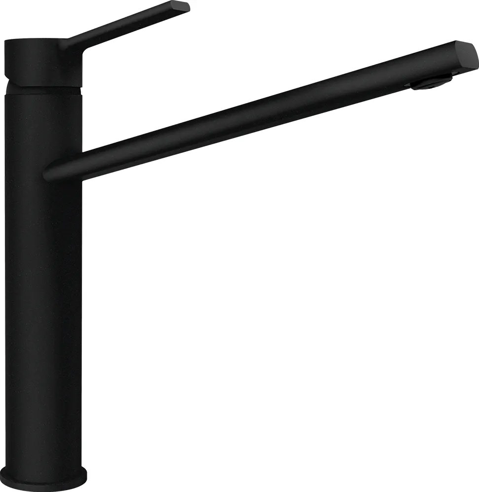 Baterie bucatarie Schock Papilio Cristadur Puro, aspect granit, cartus ceramic, negru intens