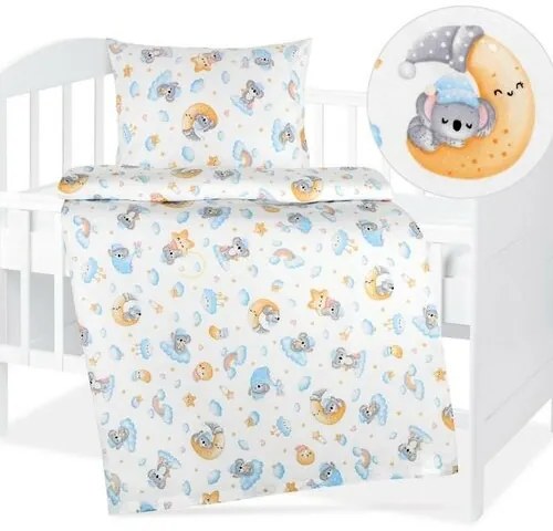 Bellatex Lenjerie de pat din bumbac pentru copiiAgáta Koala, lună, 90 x 135 cm, 45 x 60 cm