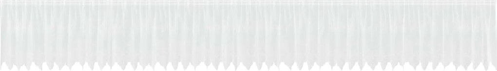 vidaXL Cortină din Dantelă cu perdele Alb 100 x 1200 cm Poliester