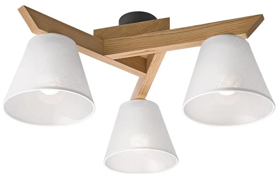 Lustră aplicată Brilagi ANTHONY 3xE14/40W/230V stejar/alb