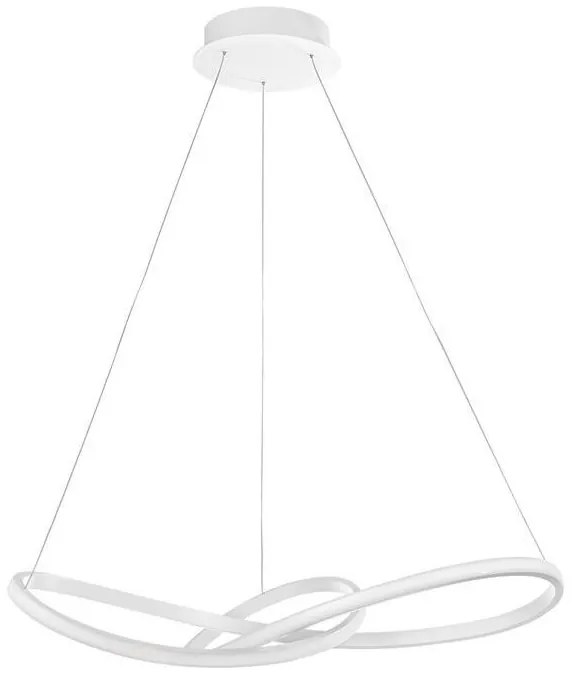 Lustra LED design modern Fusion, alb