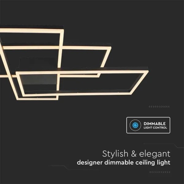 Plafonieră LED LED/47W/230V 3000K negru