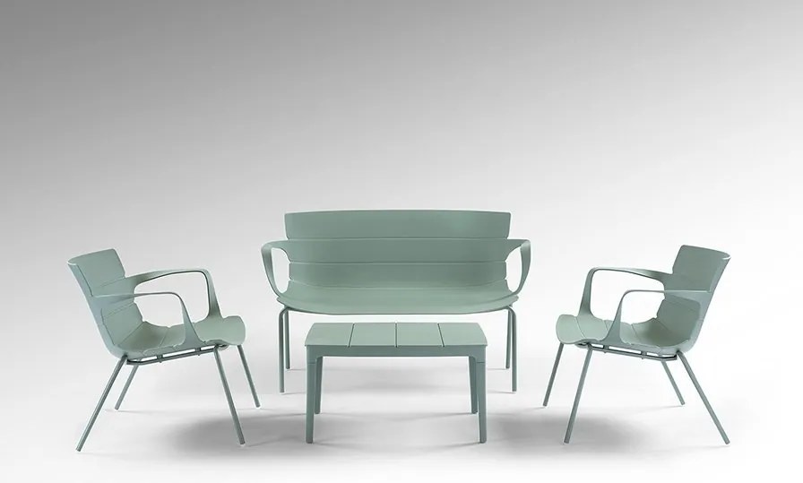 Set mobilier de exterior din 4 piese Jara verde