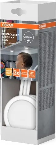 Osram - Set 3x lămpi LED pentru montare sub dulap UNDERCABINET, 3W, 230V, 3000K, alb