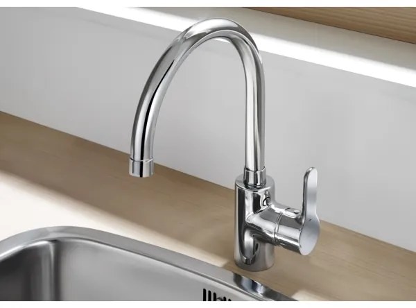 Baterie de chiuvetă Roca A5A8409C00 L20 32,5 cm crom lucios