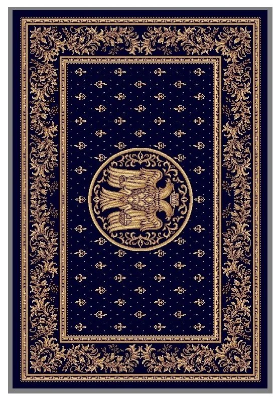 Covor vultur bicefal albastru 100-001 dreptunghi Selectează mărime: 150 X 230