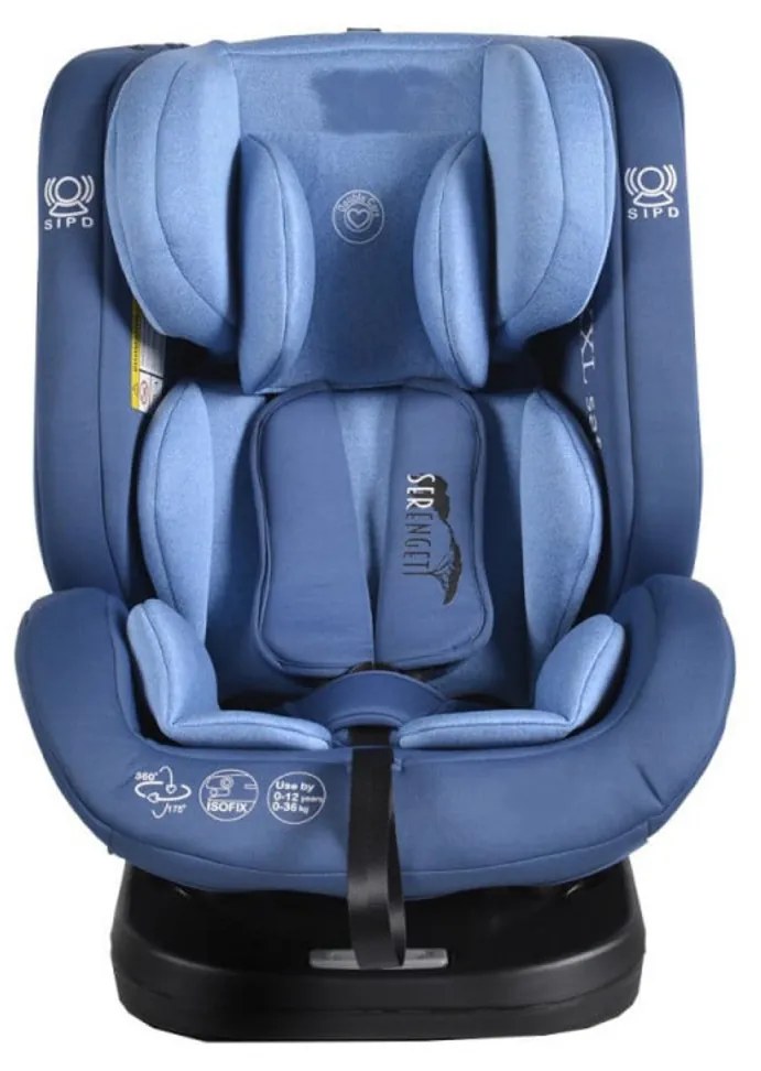 Scaun Auto cu Isofix NOVOKIDS™ Serengenti Deluxe, Rotire 360°, 0-36 kg, Tetiera reglabila pe inaltime, Omologare R-129 i-Size, Centura 5 puncte,