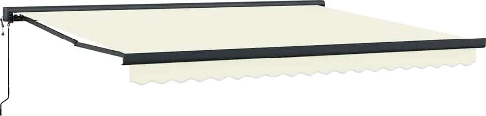 vidaXL Copertină Crem 400 x 300 x 165 cm Poliester și Aluminiu