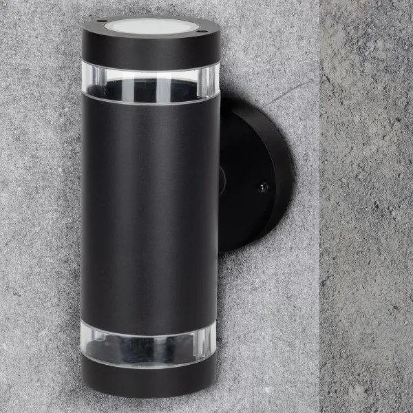 Aplică de exterior RINO 2xGU10/12W/230V IP54 negru
