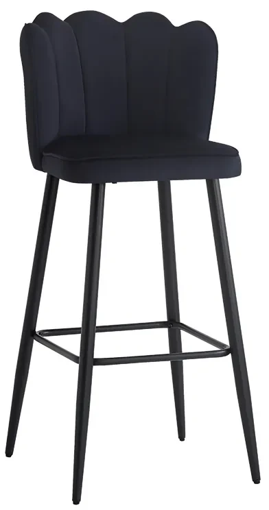 Scaun Bar Vligo Catifea Negru