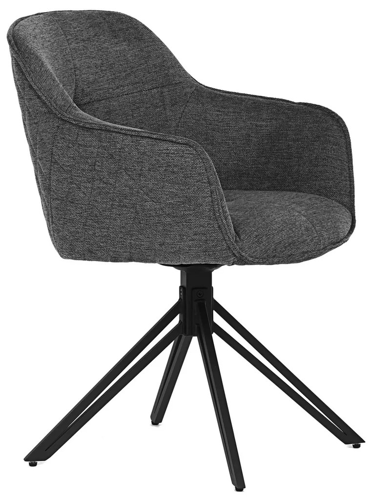 Set de scaune de sufragerie cu mecanism deîntoarcere HC-533 GREY2, 2 buc.