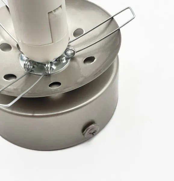 Plafonieră ELIAS 1xE14/5W/230V Ø 13 cm crom mat/sticlă clară