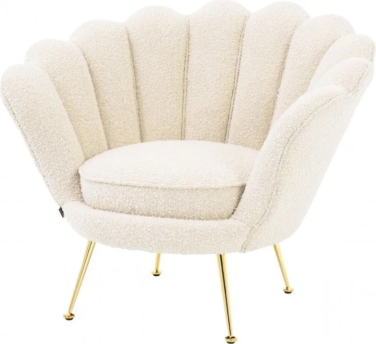 Fotoliu design elegant LUX Trapezium crem 113990 HZ