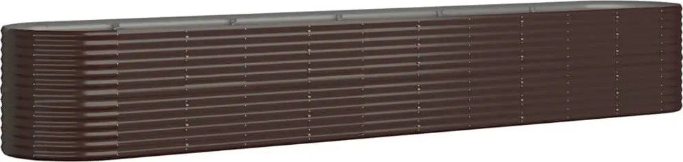 vidaXL Strat înălțat grădină 440x80x68 cm oțel galvanizat