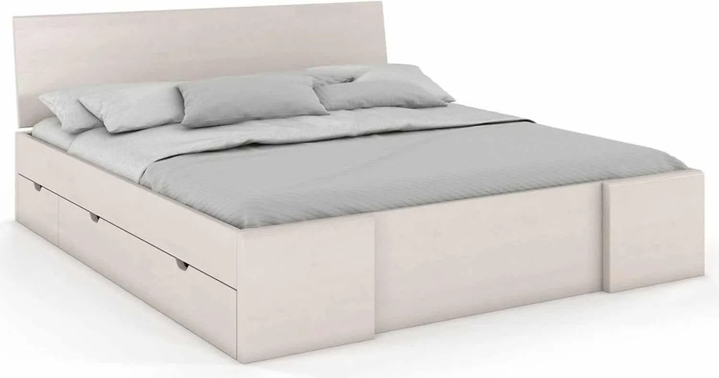 Pat lemn masiv TerraCraft Model 3 cu Sertar Pin Personalizabil - 200x200, Nuc