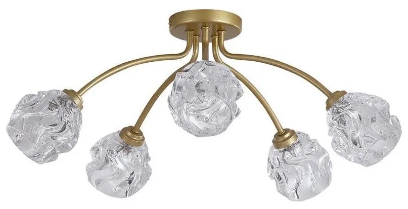 Searchlight 11525-5GO - Lustră aplicată ASTRAL 5xG9/33W/230V, aurie