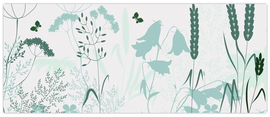 Tablou - Vector pajiște (120x50 cm)