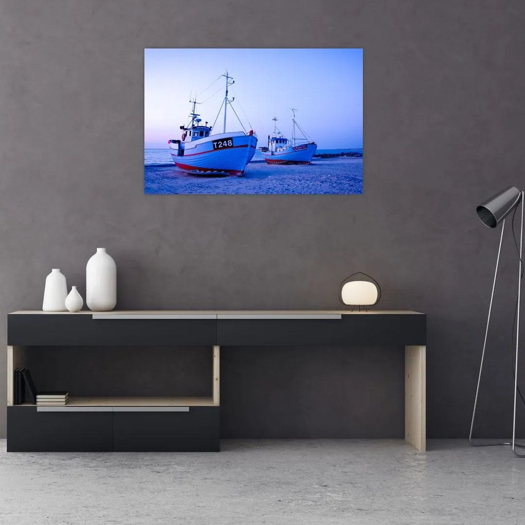 Tablou - Debarcarea în amurg (90x60 cm)