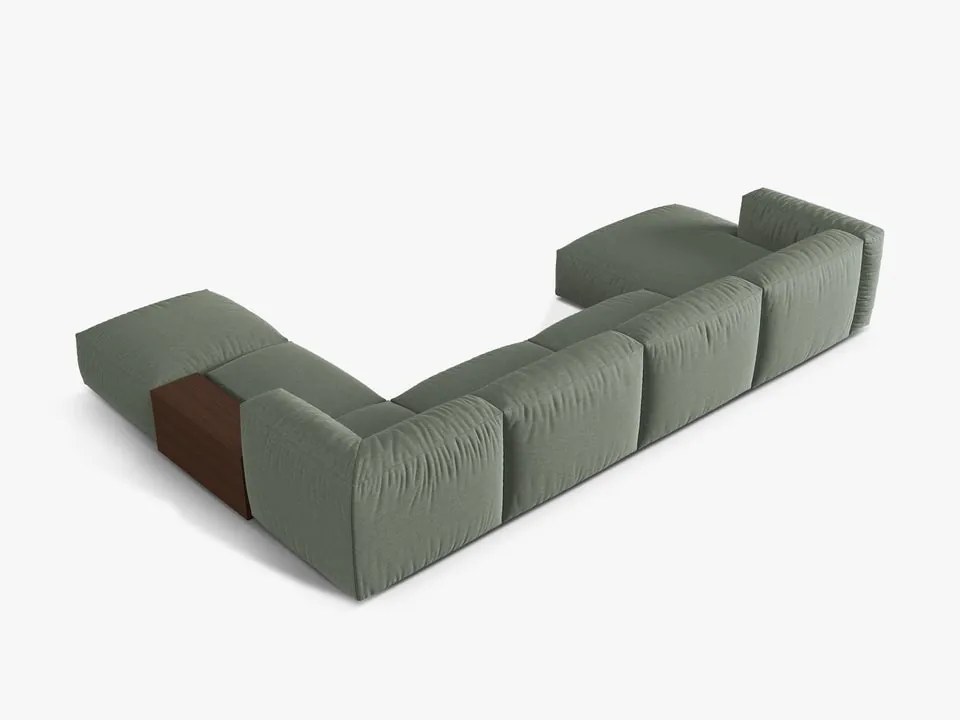 Coltar modular Martina stofa Boston L406 cm + masuta de cafea