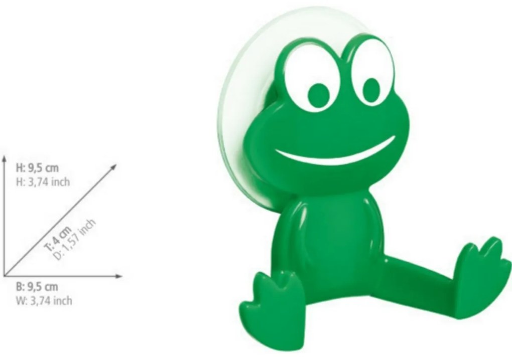 Cârlig Wenko Frog, 9,5 x 9,5 cm