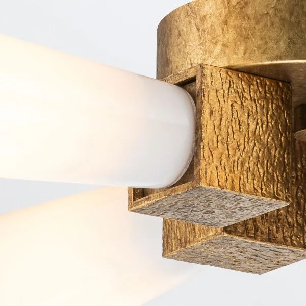 Elstead KRISTY-4P-DG-OPAL - Lustru pe tijă KRISTY 4xE27/40W/230V, cupru