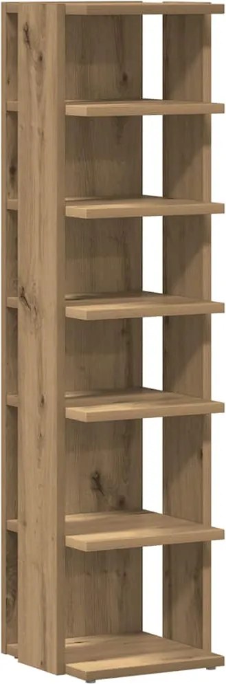 vidaXL Pantofar, stejar artizanal, 28x27x102 cm lemn prelucrat
