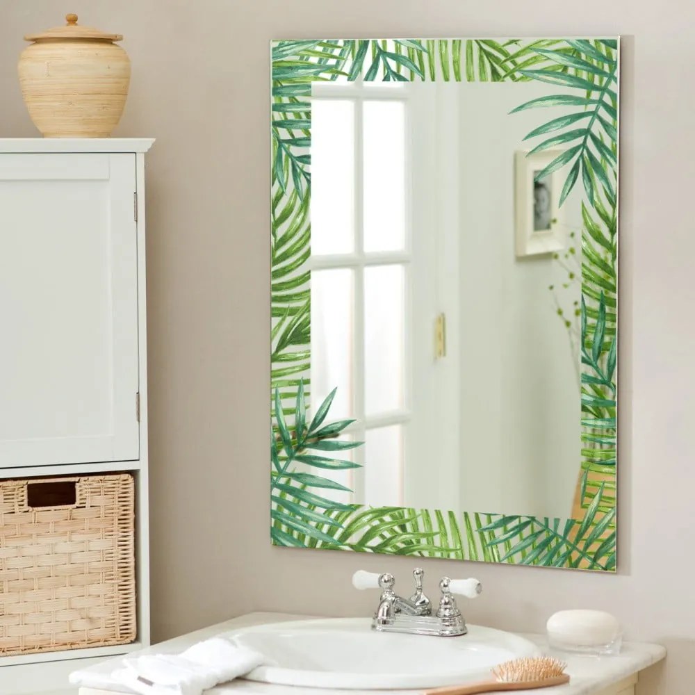 Oglindă de perete Surdic Espejo Decorado Monstera, 50 x 70 cm
