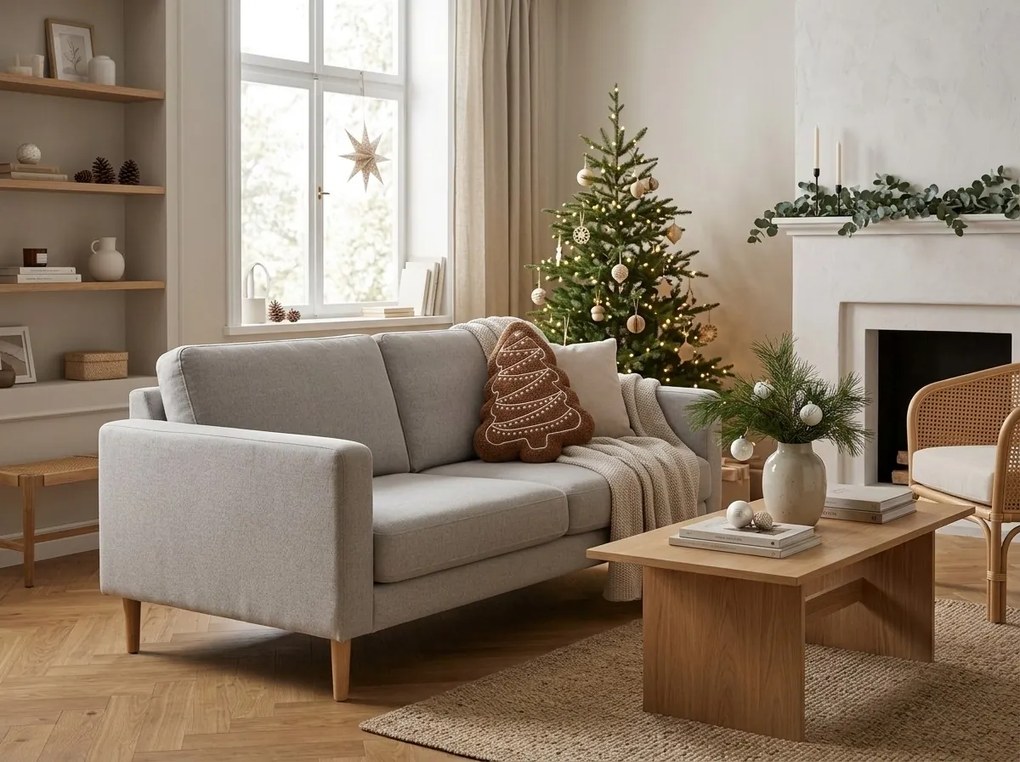 Perna decorativa CHRISTMAS TREE 30x40 cm, maro