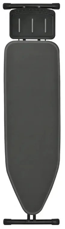 Masă de călcat Kinghoff KH 1940, 122x38 cm, 7 poziții de reglare, Suport generator de abur, Gri închis