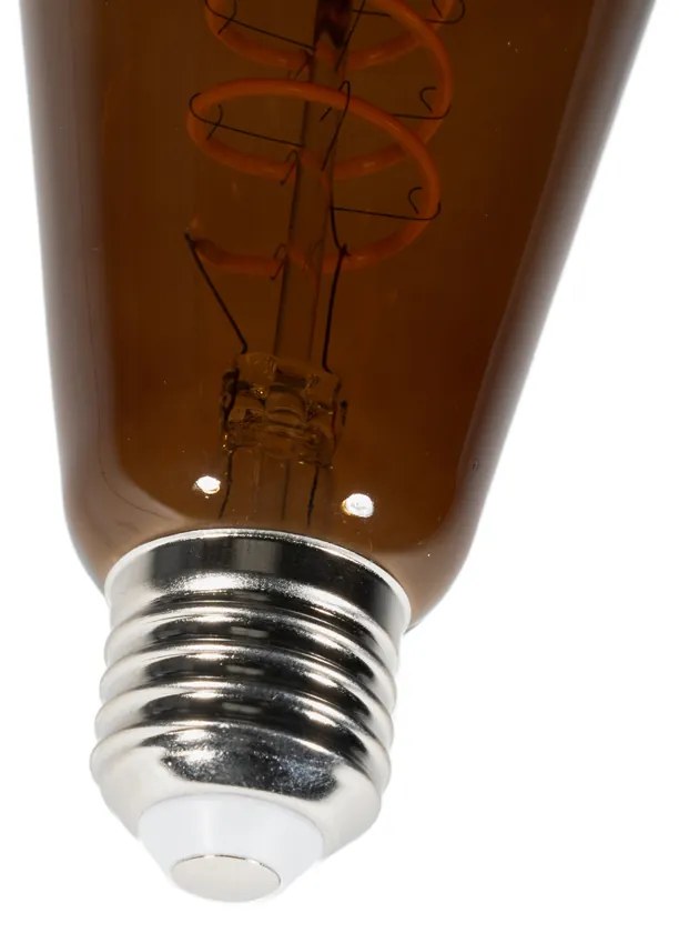 Set de 5 becuri LED E27 dimabile ST64 maro 4W 100 lm 1800K