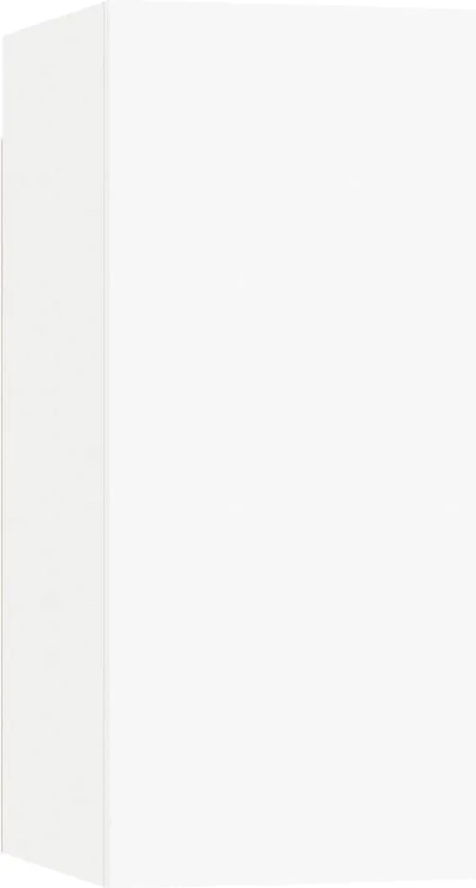 vidaXL Comodă TV, alb, 30,5x30x60 cm, lemn prelucrat