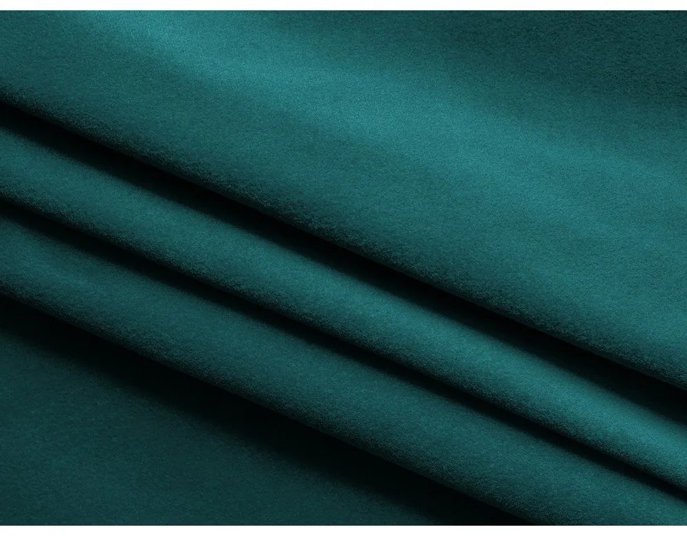 Pat matrimonial turcoaz tapițat cu spațiu de depozitare cu somieră 140x200 cm Kiana – Makamii