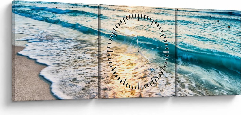 Tablou - Mare (cu ceas) (90x30 cm)