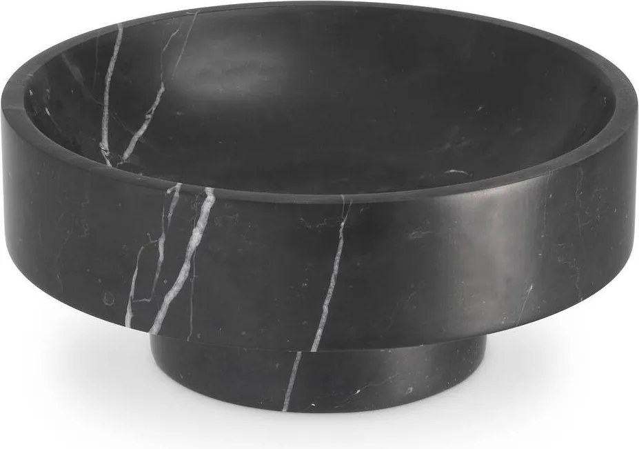 Bol/ Obiect decorativ din marmura Santiago negru 114860 HZ