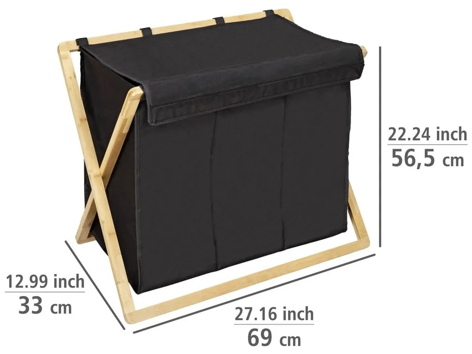 Coș de rufe din material textil 93 l Ecori – Wenko