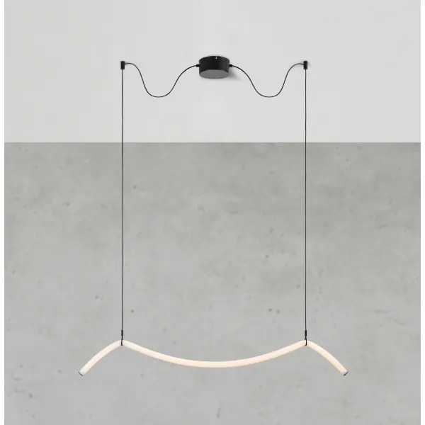 Markslöjd 108873 - Lustră LED MELT, reglabilă pe cablu, 13W, 230V, neagră