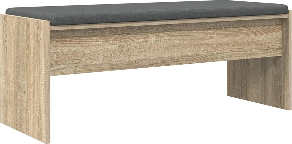 vidaXL Bancă pentru hol cu pernă Stejar Sonoma 103 x 38 x 40 cm