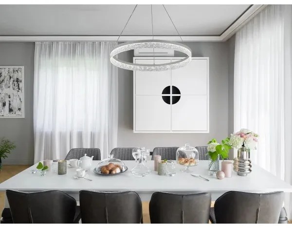 Lustră LED reglabilă suspendată pe cablu ALIANZ LED/60W/230V 3000-6000K + telecomandă