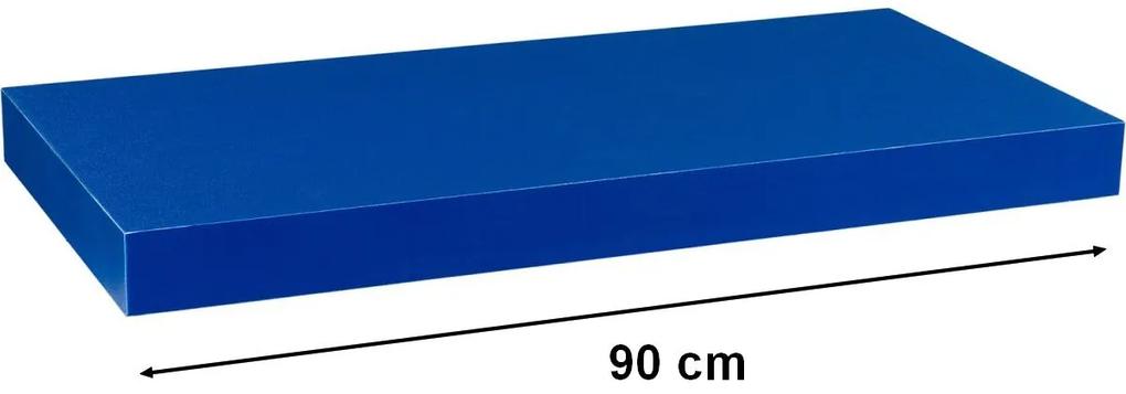 Raft de perete stilist Volato, 90 cm, albastru