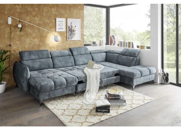 Coltar ext. Togo, Dreapta, Smoke Blue, 347 x 82 x 221 cm.