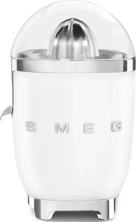 Storcător electric de citrice Smeg CJF11WHMEU, 70 W, sistem anti-picurare, bază antiderapantă, alb mat