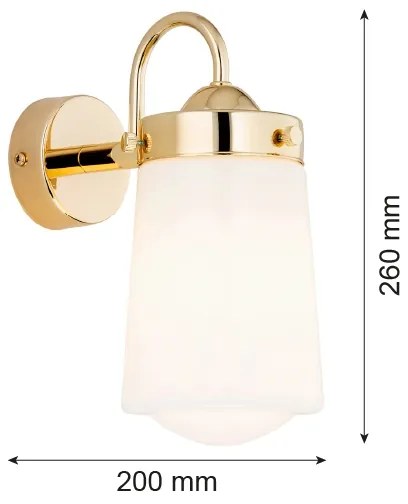 Aplică de baie PASADENA 1xE27/15W/230V IP44 Argon 4717