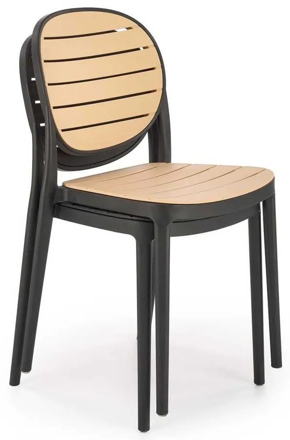 Scaun de bucătărie Josie, maro / negru
