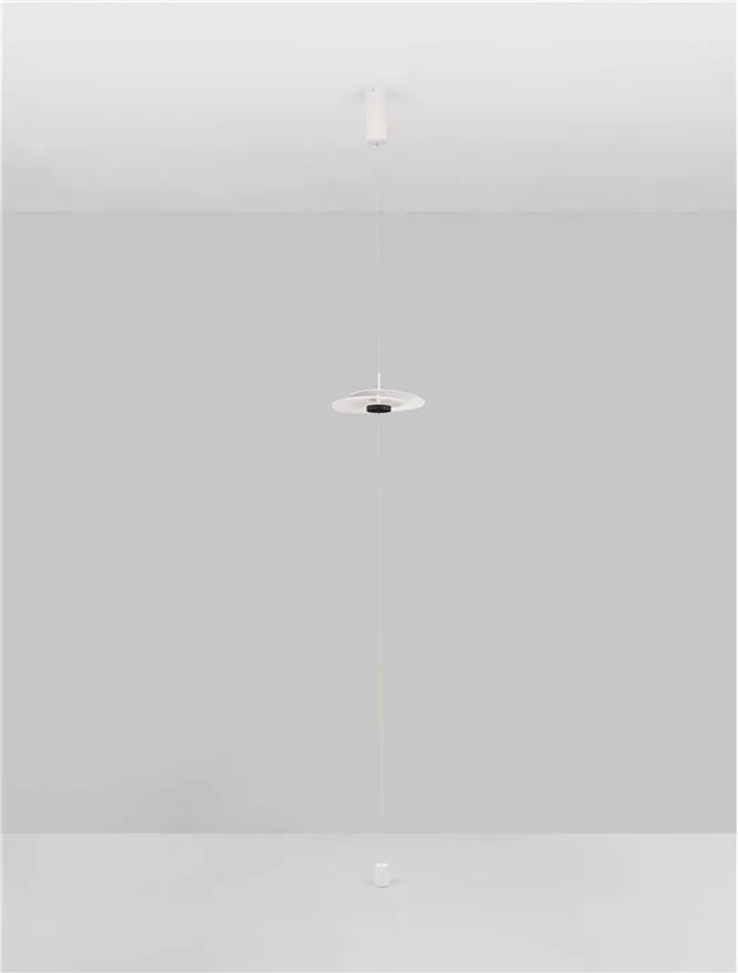 Lampadar LED suspendat de tavan OLEA, H-390cm