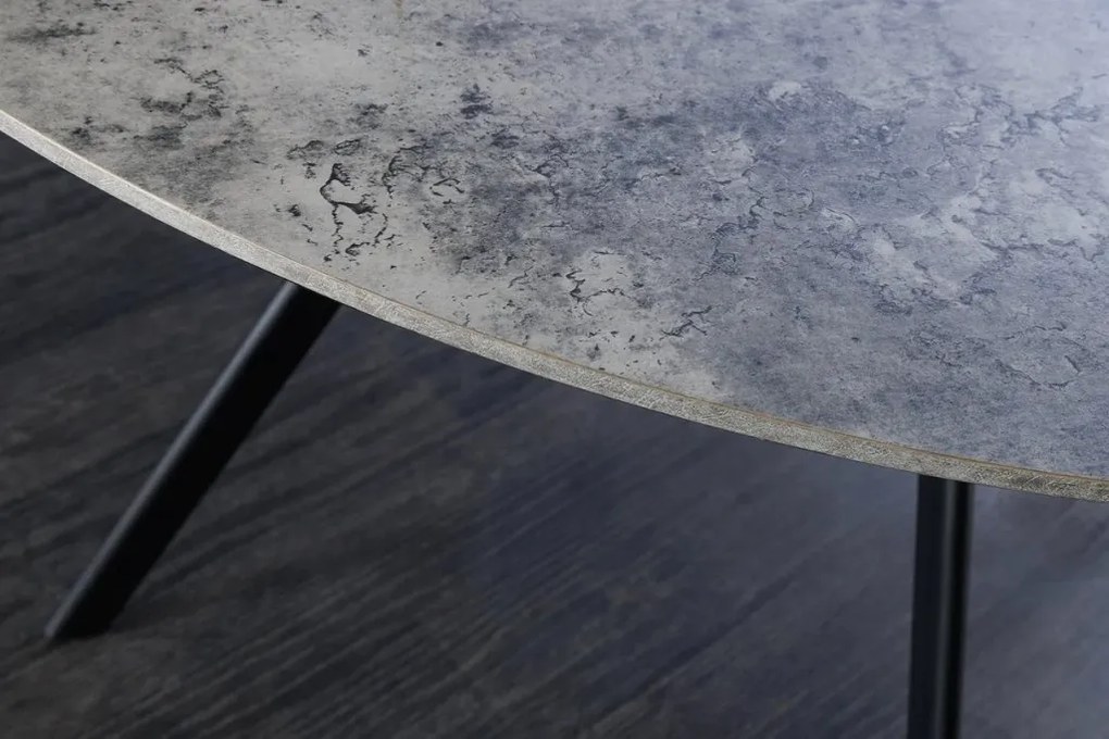 Masa rotunda design gri beton ATELIER 120cm